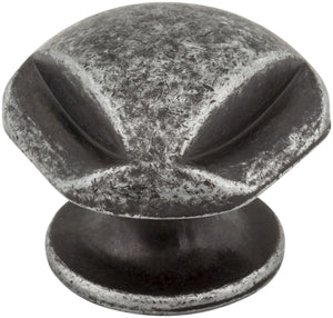 Jeffrey Alexander 915SIM 1-5/16" Overall Length Distressed Antique Silver Chesapeake Cabinet Knob