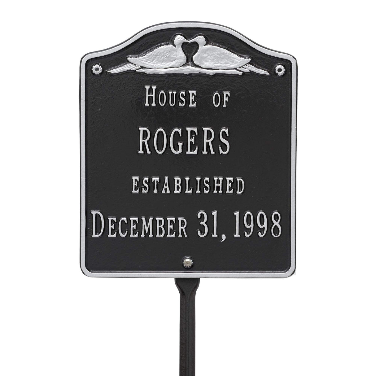 Whitehall 5109BS - Wedding Plaque - Standard Lawn - Two Line