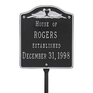 Whitehall 5109BS - Wedding Plaque - Standard Lawn - Two Line