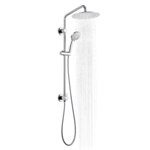 PULSE ShowerSpas 1088-CH-1.8GPM SeaBreeze II Shower System with 8" Rain Showerhead, Slide Bar and Multi-Function Hand Shower, Polished Chrome, 1.8 GPM