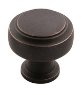 Amerock Cabinet Knob Dark Oiled Bronze 1-3/16 inch (30 mm) Diameter Highland Ridge 1 Pack Drawer Knob Cabinet Hardware