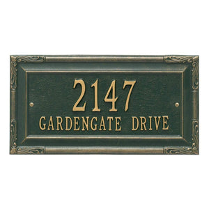 Whitehall 3287GG - Personalized Gardengate Plaque - Grande - Wall - 2 line