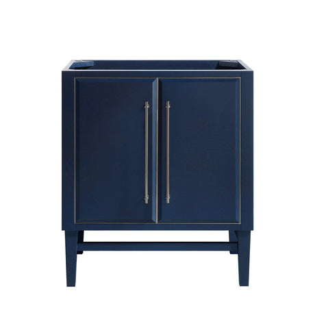 Avanity Mason 30 in. Vanity Only in Navy Blue with Silver Trim