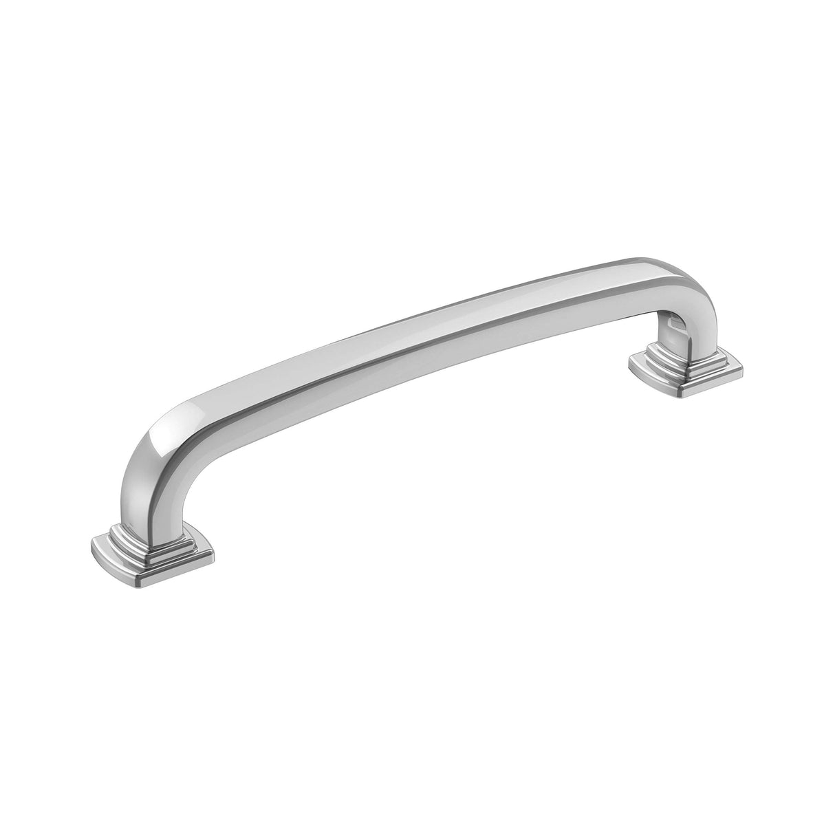 Amerock Cabinet Pull Polished Chrome 5-1/16 inch (128 mm) Center-to-Center Surpass 1 Pack Drawer Pull Cabinet Handle Cabinet Hardware