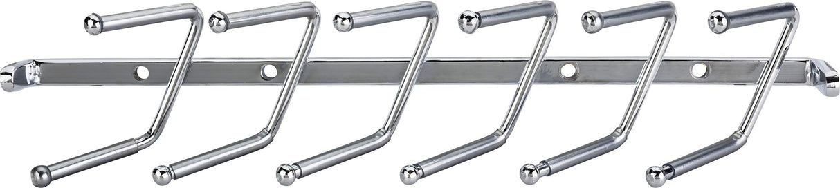 Hardware Resources 296T-PC Polished Chrome Screw-Mount Tie Rack
