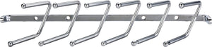 Hardware Resources 296T-PC Polished Chrome Screw-Mount Tie Rack
