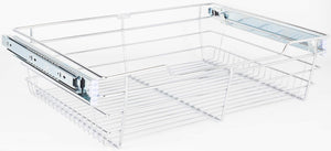 Hardware Resources POB1-16236CH Chrome Closet Pullout Basket with Slides 16