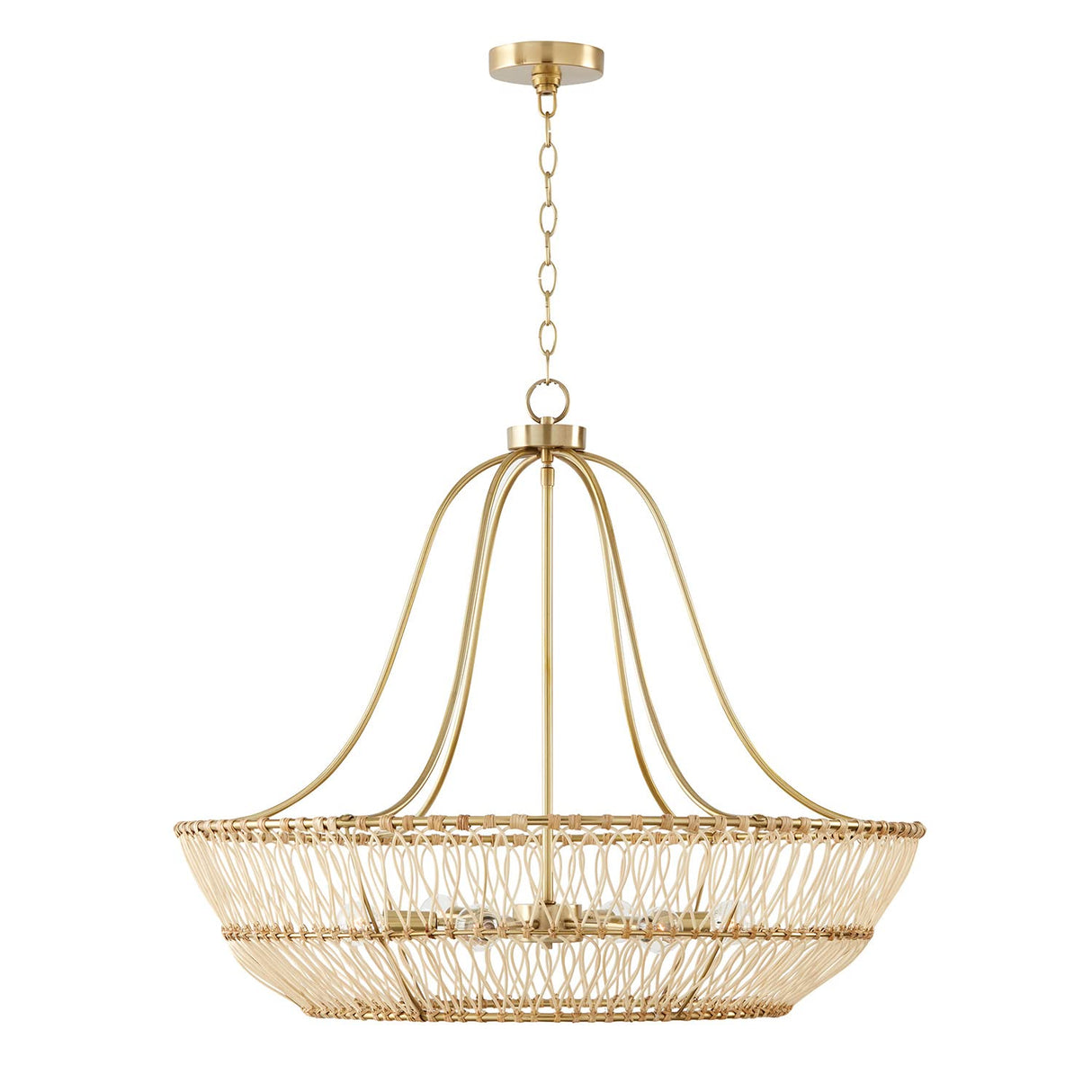 Capital Lighting 444161MA Wren 6 Light Chandelier Matte Brass