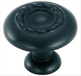 Amerock Cabinet Knob Matte Black 1-1/4 inch (32 mm) Diameter Inspirations 1 Pack Drawer Knob Cabinet Hardware