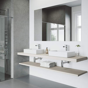 VIGO Amada 10.375 inch H Single Hole Single Handle Bathroom Faucet in Chrome - Vessel Sink Faucet VG03026CH