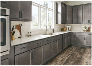 Jeffrey Alexander 1092BNBDL 96 mm Center-to-Center Brushed Pewter Square Milan 1 Cabinet Pull