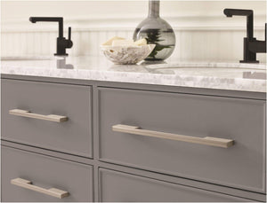 Amerock Cabinet Pull Silver Champagne 6-5/16 inch (160 mm) Center to Center Separa 1 Pack Drawer Pull Drawer Handle Cabinet Hardware