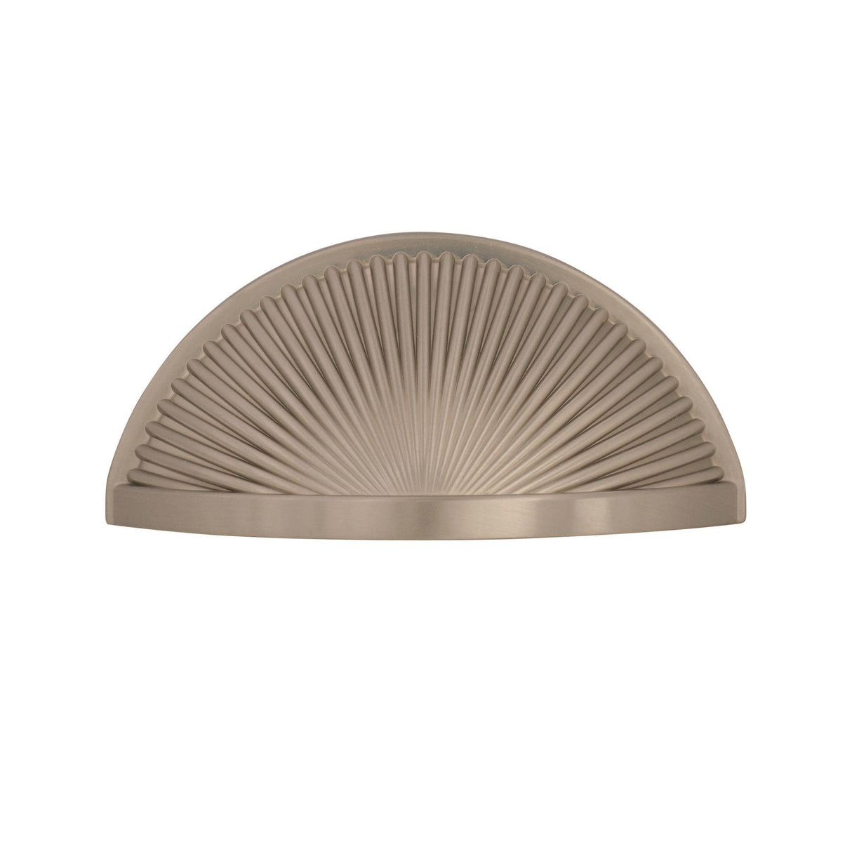 Amerock Cabinet Cup Pull Satin Nickel 3 inch (76 mm) Center to Center Sea Grass 1 Pack Drawer Pull Drawer Handle Cabinet Hardware