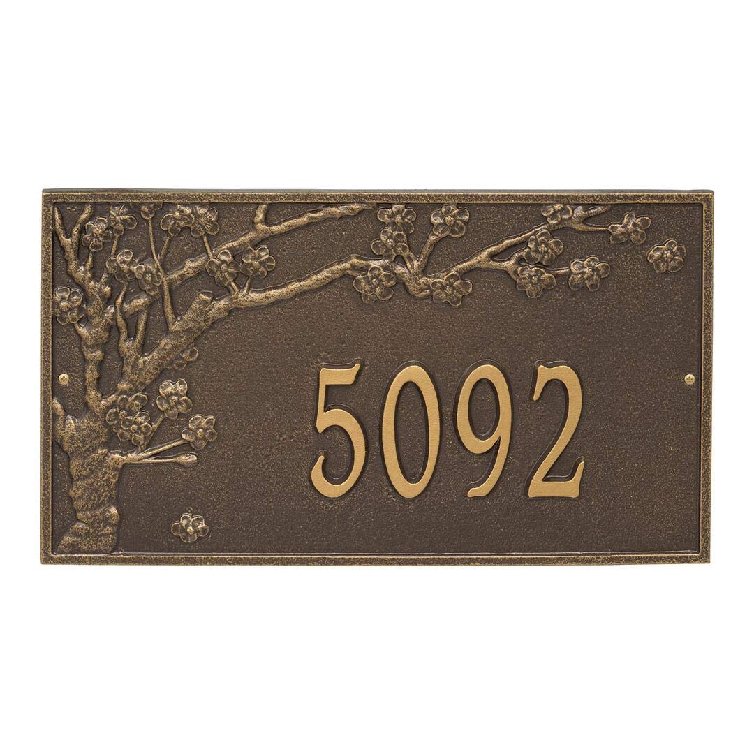 Whitehall 2519OG - Personalized Spring Blossom Plaque - Estate - Wall - 1 Line