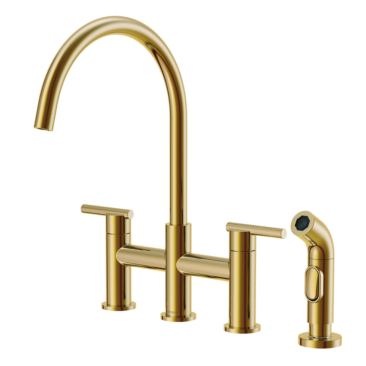 Gerber D424458BB Brushed Bronze Parma Two Handle Bridge Faucet