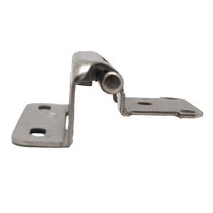 Amerock Cabinet Hinge 1/2 inch (13 mm) Overlay Hinge Satin Nickel 2 Pack Self-Closing Hinge Partial Wrap Hinge Cabinet Door Hinge