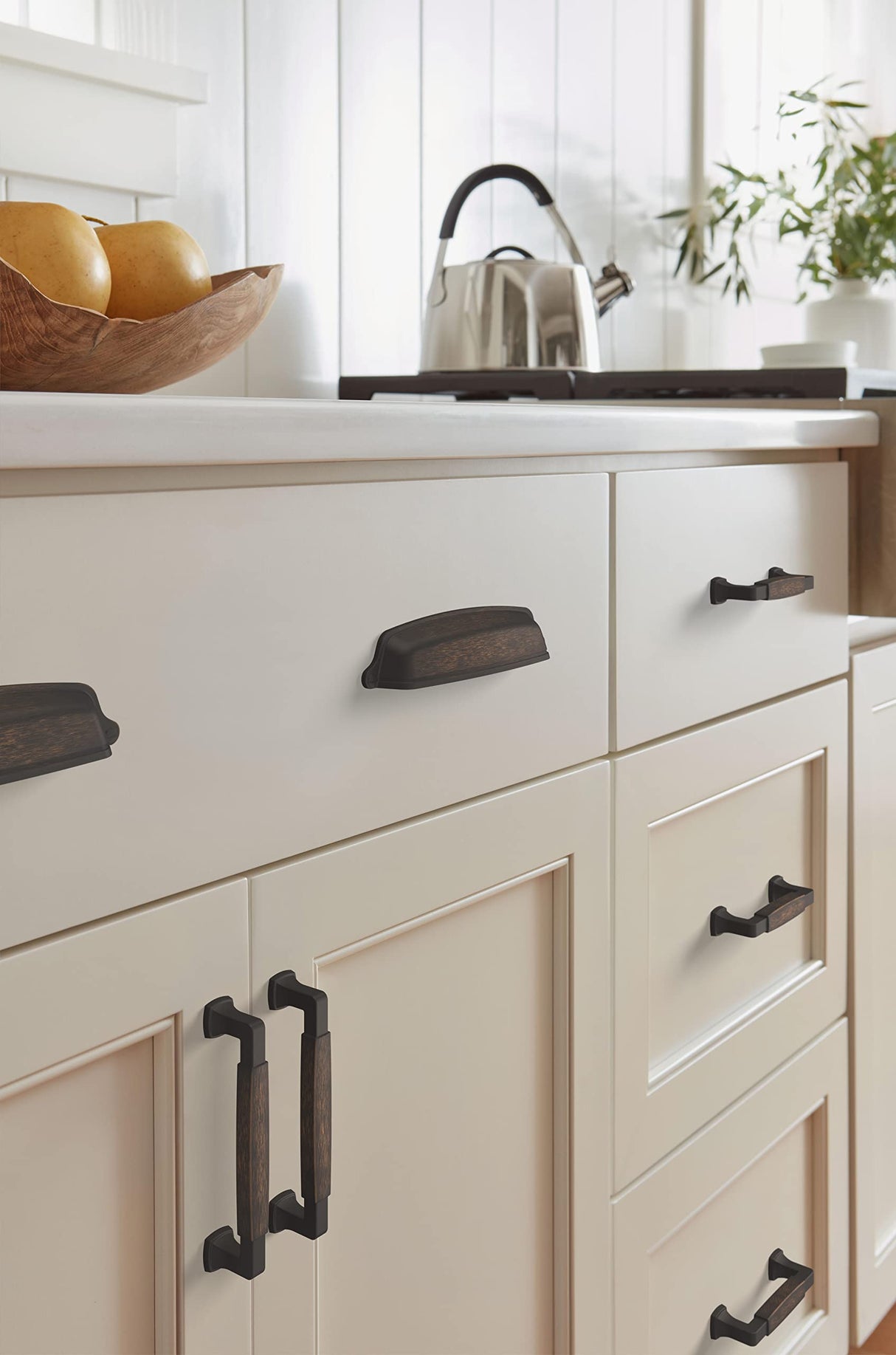 Amerock Cabinet Pull Oil Rubbed Bronze 3-3/4 inch (96 mm) Center-to-Center Stature 1 Pack Drawer Pull Cabinet Handle Cabinet Hardware