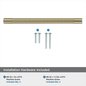 Amerock Kitchen Cabinet Pull Golden Champagne 8 in (203 mm) Center-to-Center Bronx 1 Pack Furniture Hardware Cabinet Handle Bathroom Drawer Pull
