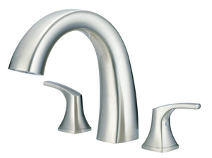 Gerber D300918BNT Brushed Nickel Vaughn Three Piece Roman Tub Trim Kit