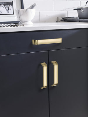 Amerock Cabinet Pull Golden Champagne 7-9/16 inch (192 mm) Center to Center Concentric 1 Pack Drawer Pull Drawer Handle Cabinet Hardware