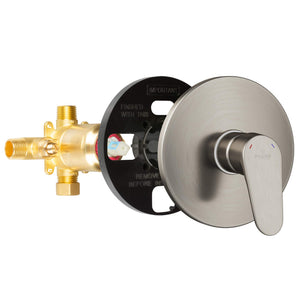 PULSE ShowerSpas 3001-RIV-PB-BN Tru-Temp Mixing Valve, Pressure Balance Rough-In Valve Trim Kit, Round, 1/2