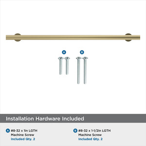 Amerock Cabinet Pull Golden Champagne 10-1/16 in (256 mm) Center-to-Center Drawer Pull Radius Kitchen and Bath Hardware Furniture Hardware