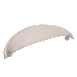 Amerock Cabinet Cup Pull Satin Nickel 3 inch (76 mm) Center-to-Center Ravino 1 Pack Drawer Pull Drawer Handle Cabinet Hardware