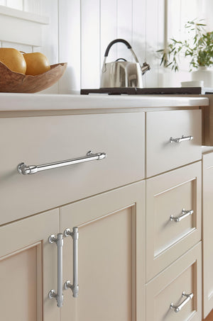 Amerock Cabinet Pull Polished Chrome 5-1/16 inch (128 mm) Center-to-Center Winsome 1 Pack Drawer Pull Cabinet Handle Cabinet Hardware