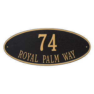 Whitehall 4010BS - Madison Oval - Estate Wall - Two Line