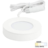 Task Lighting L-PS-FR-3WT-40 180 Lumen Pearl Series Puck Light, White 4000K Cool White