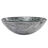 VIGO Titanium 16.5 inch Diameter Over the Counter Freestanding Matte Stone Round Vessel Bathroom Sink in Slate Grey - Sink for Bathroom VG07050