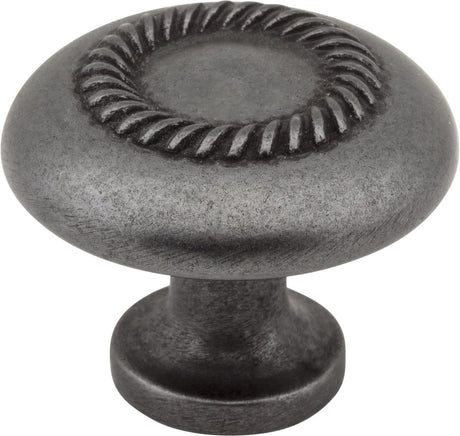Elements Z118-DBAC 1-1/4" Diameter Brushed Oil Rubbed Bronze Rope Detailed Cypress Cabinet Mushroom Knob