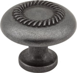 Elements Z118-DBAC 1-1/4" Diameter Brushed Oil Rubbed Bronze Rope Detailed Cypress Cabinet Mushroom Knob