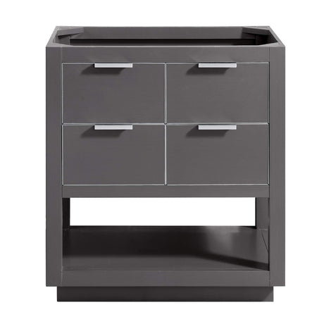 Avanity Allie 30 in. Vanity Only in Twilight Gray with Silver Trim