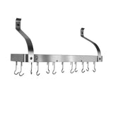 Enclume PR8BC-30 SS 30" Bookshelf Rack w/Curved Arms & 12 Hooks SS