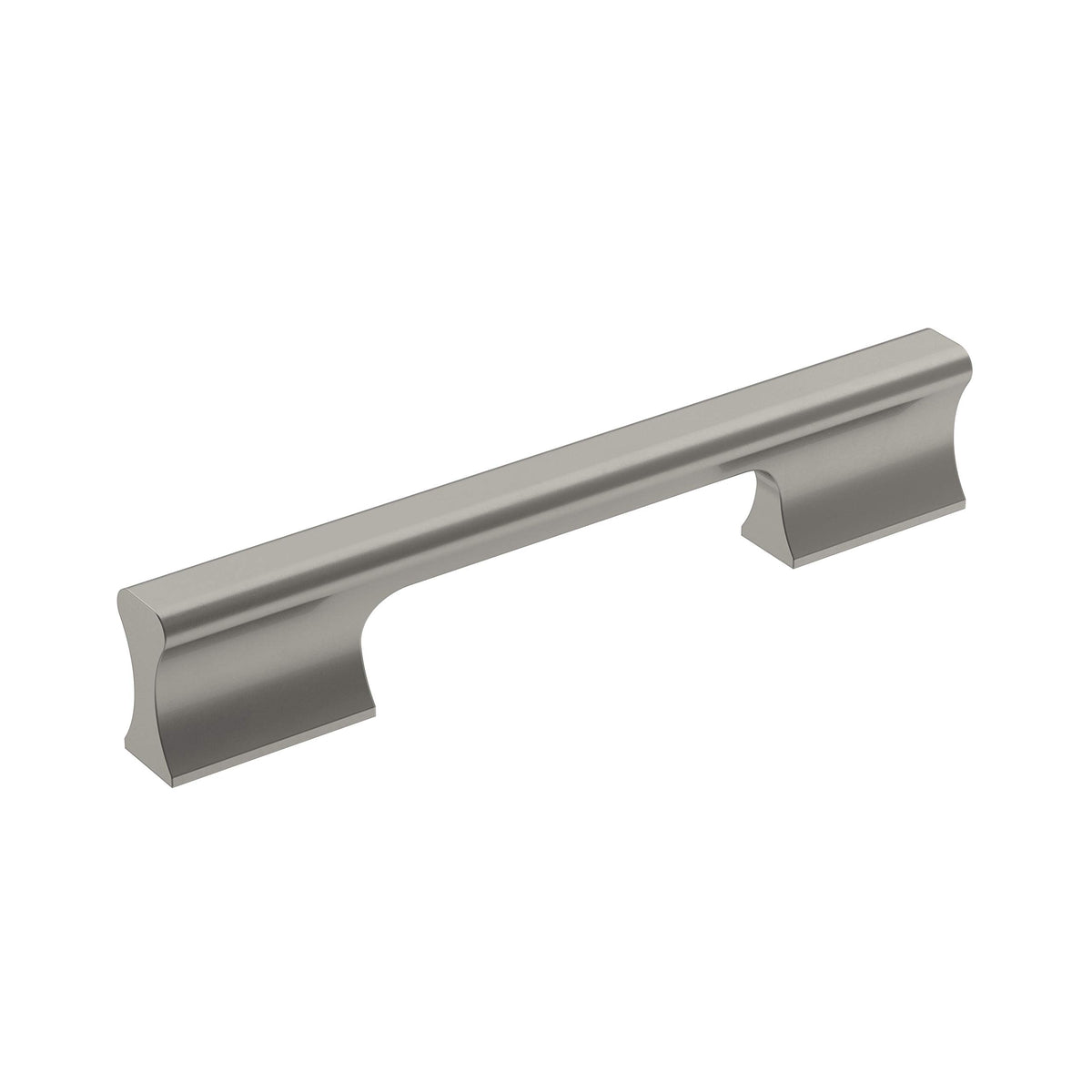 Amerock Cabinet Pull Satin Nickel 5-1/16 inch (128 mm) Center-to-Center Status 1 Pack Drawer Pull Cabinet Handle Cabinet Hardware