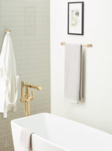 Amerock BH36083CZ Champagne Bronze Towel Bar 18 in (457 mm) Towel Rack Monument Bathroom Towel Holder Bathroom Hardware Bath Accessories
