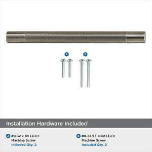 Amerock Kitchen Cabinet Pull Gunmetal 6-5/16 in (160 mm) Center-to-Center Bronx 1 Pack Furniture Hardware Cabinet Handle Bathroom Drawer Pull