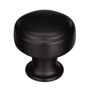 Amerock Cabinet Knob Black Bronze 1-3/16 inch (30 mm) Diameter Highland Ridge 1 Pack Drawer Knob Cabinet Hardware