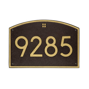 Whitehall 3907OG - Cape Charles Modern Font Plaque, Estate Wall 1-line