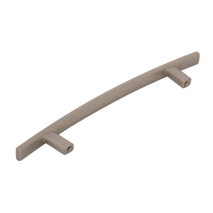 Amerock Cabinet Pull Satin Nickel 5-1/16 inch (128 mm) Center to Center Cyprus 1 Pack Drawer Pull Drawer Handle Cabinet Hardware