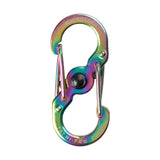 Nite Ize S-Biner MicroLock Aluminum, Locking Keychain Carabiner, 5 Pack, Assorted Colors