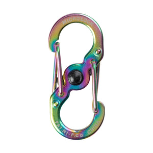 Nite Ize S-Biner MicroLock Aluminum, Locking Keychain Carabiner, 5 Pack, Assorted Colors