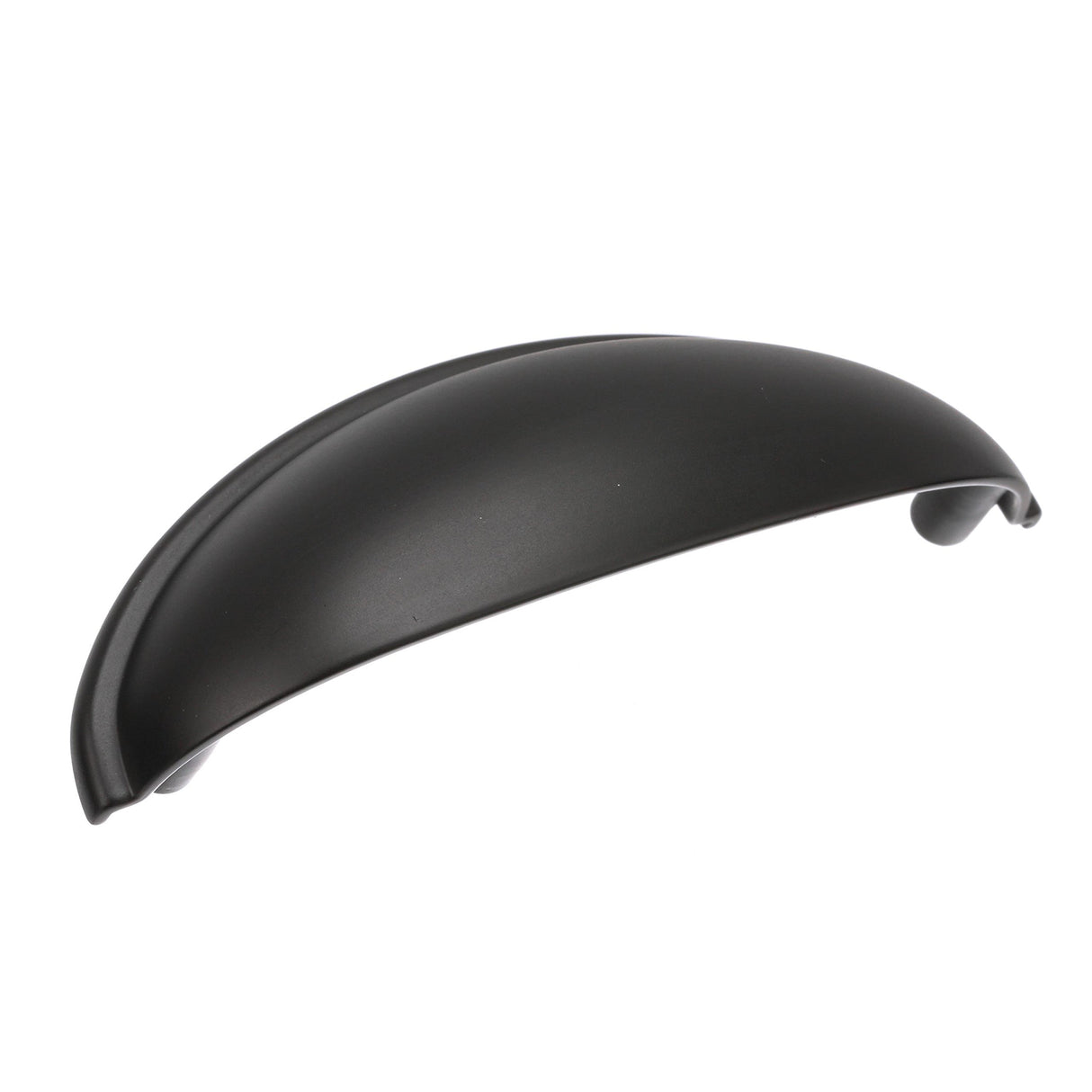 Amerock Cabinet Cup Pull Matte Black 3 inch (76 mm) Center-to-Center Ravino 1 Pack Drawer Pull Drawer Handle Cabinet Hardware