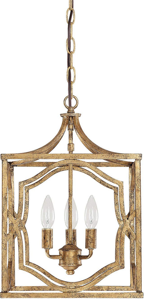Capital Lighting 9481AG Blakely 3 Light Foyer Antique Gold