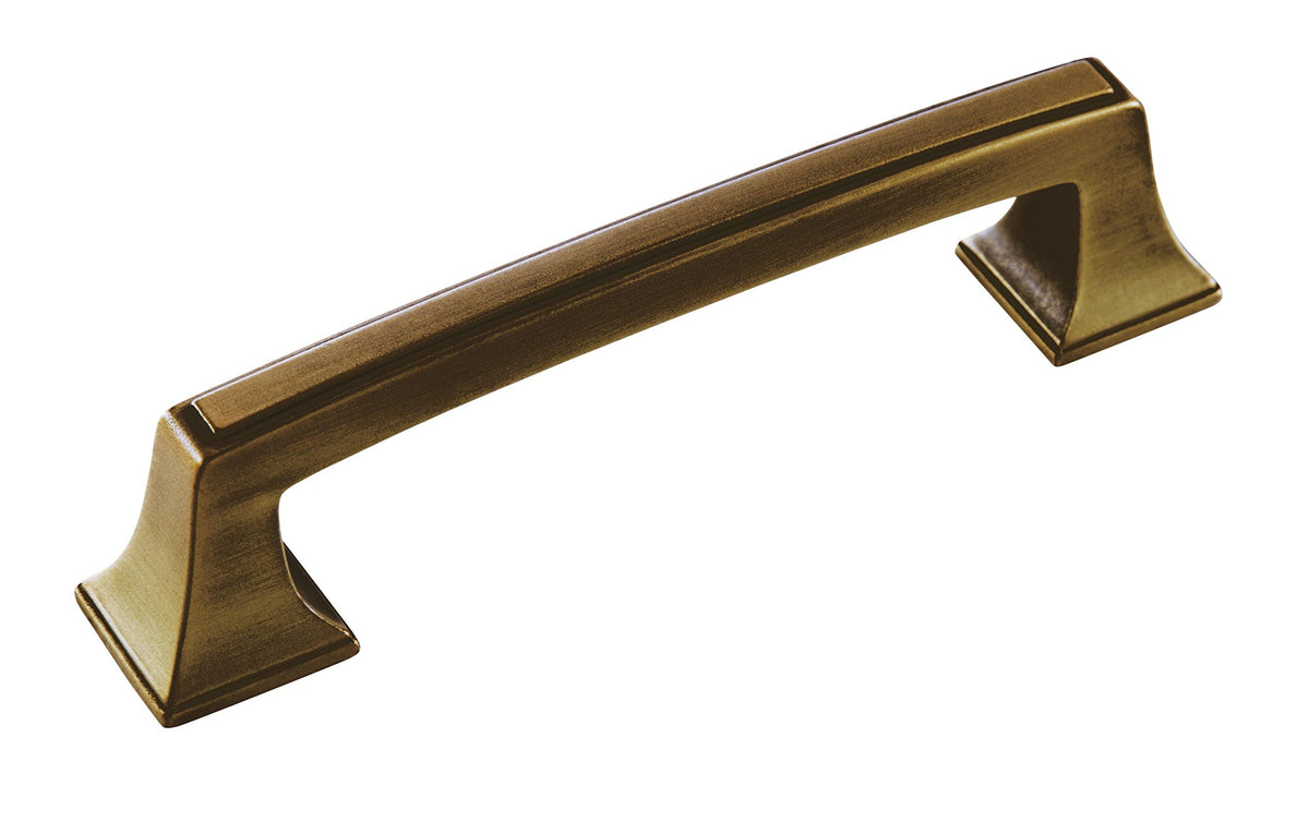 Amerock Cabinet Pull Gilded Bronze 3-3/4 inch (96 mm) Center to Center Mulholland 1 Pack Drawer Pull Drawer Handle Cabinet Hardware