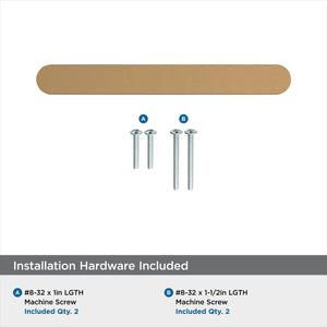 Amerock Cabinet Pull Champagne Bronze 3-3/4 in (96 mm) Center-to-Center Drawer Pull Rift Kitchen and Bath Hardware Furniture Hardware