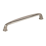 Amerock Cabinet Pull Polished Nickel 6-5/16 inch (160 mm) Center to Center Kane 1 Pack Drawer Pull Drawer Handle Cabinet Hardware