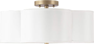 Capital Lighting 4453BG-561 Quinn 4 Light Semi-Flush Brushed Gold