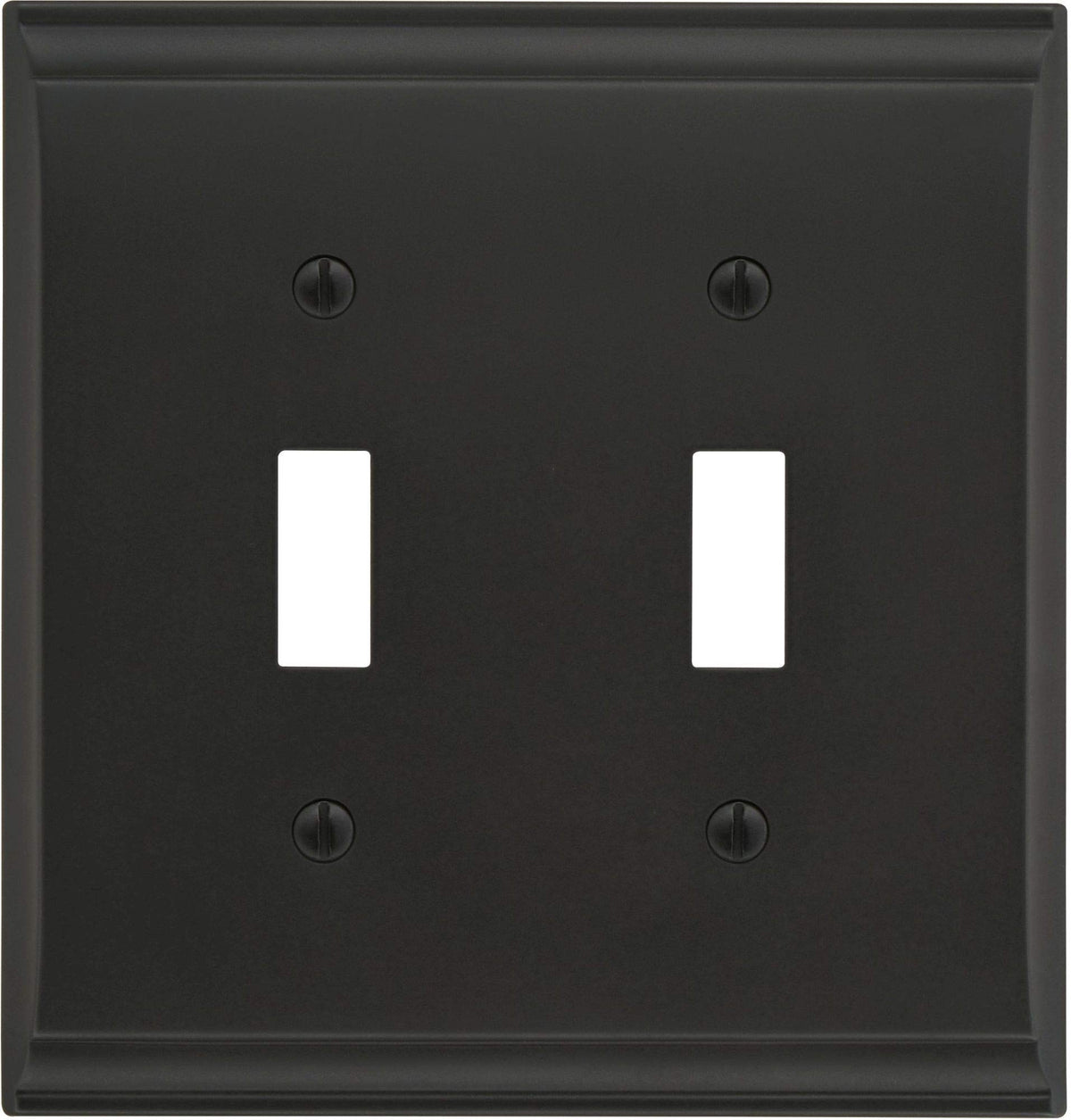 Amerock Wall Plate Black Bronze 2 Toggle Switch Plate Cover Candler 1 Pack Light Switch Cover